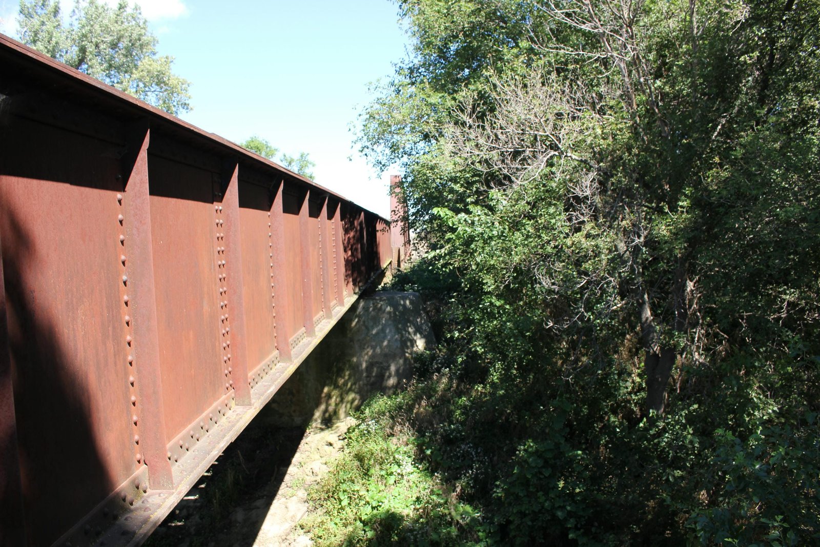Looking north